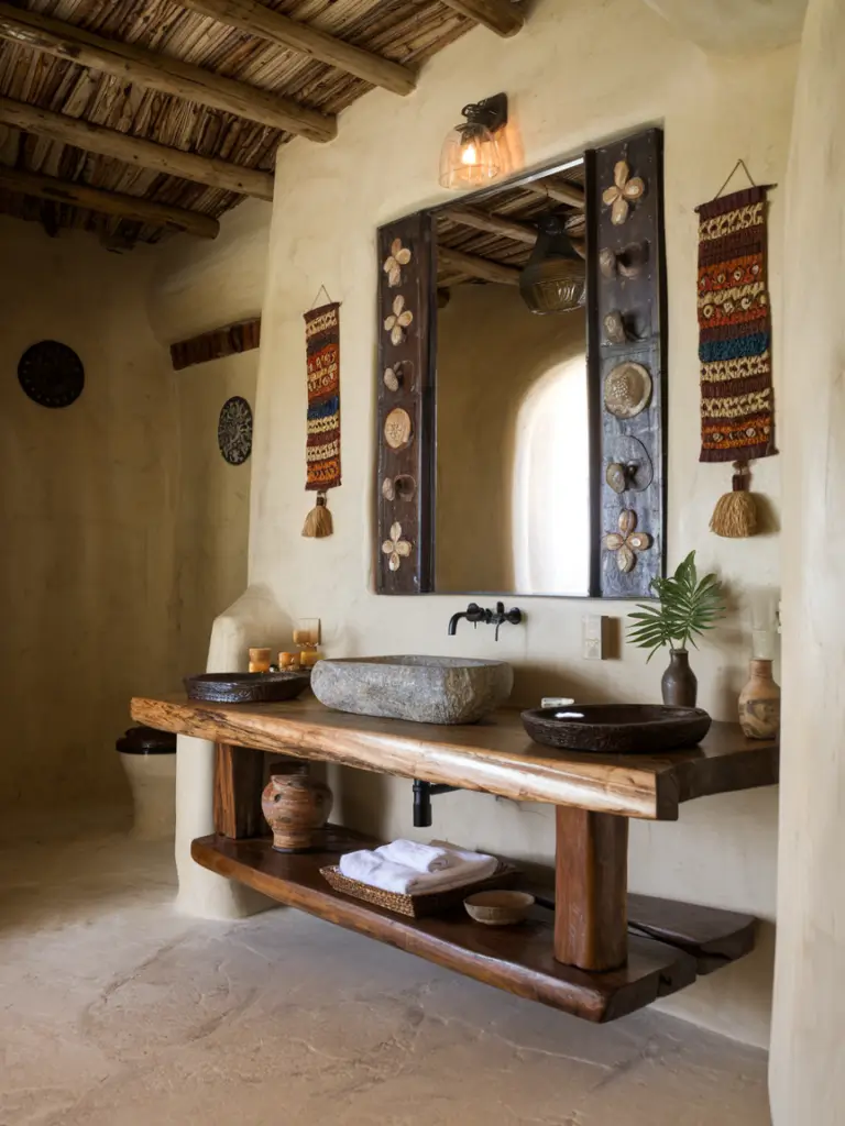 Exotic Eclectic Bathroom