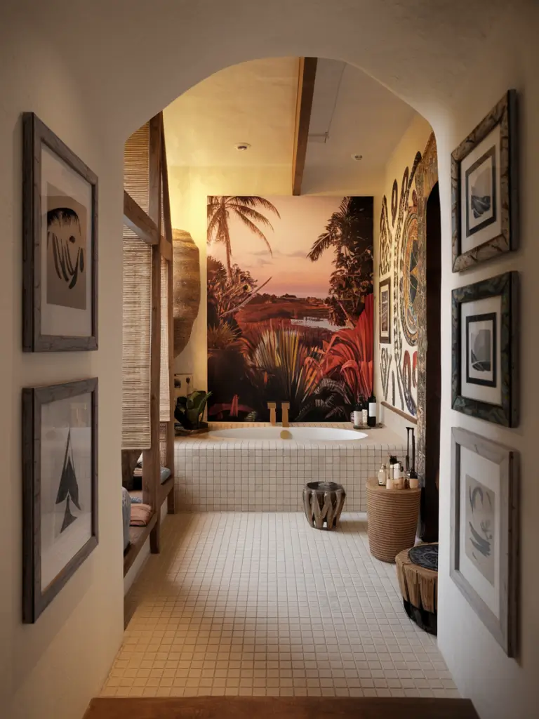 Exotic Eclectic Bathroom