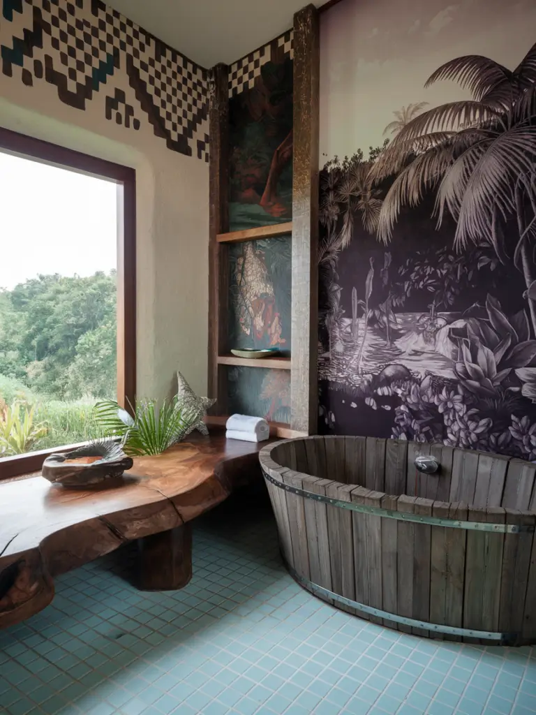 Exotic Eclectic Bathroom