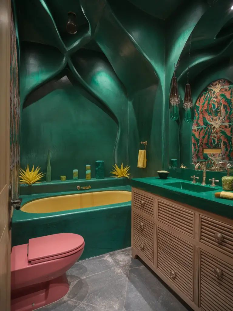 Exotic Eclectic Bathroom