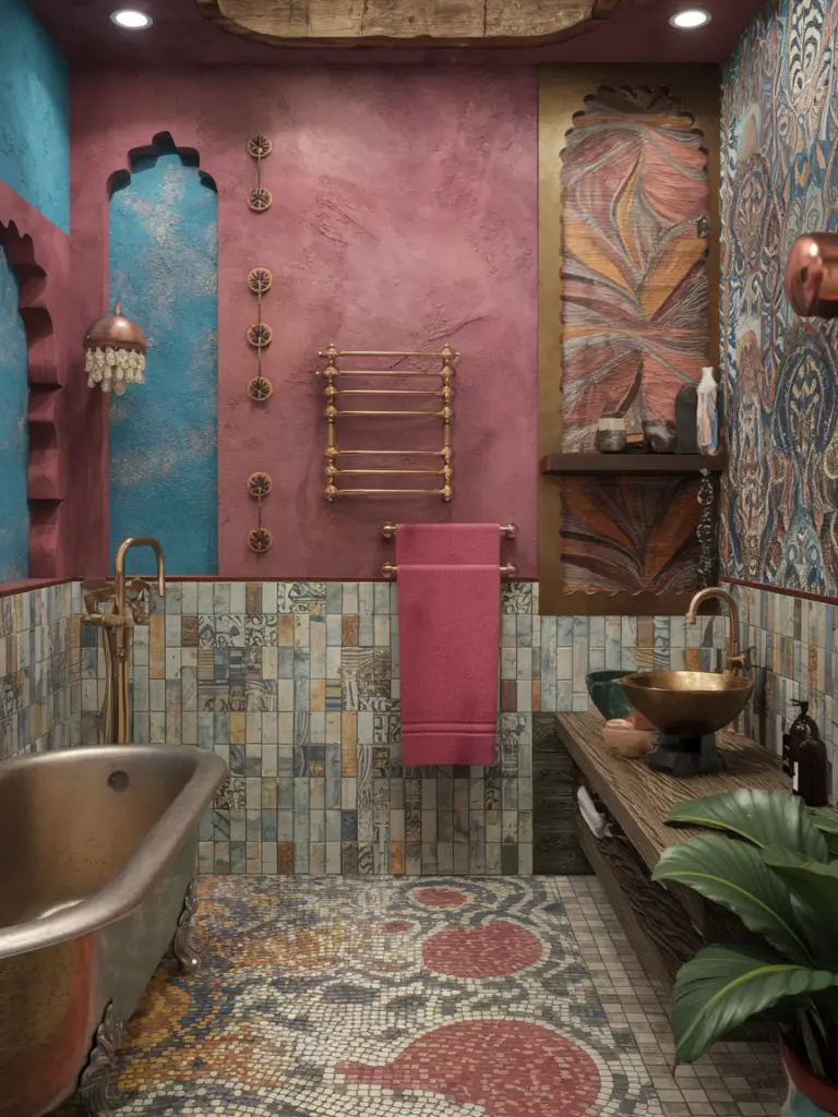 Exotic Eclectic Bathroom