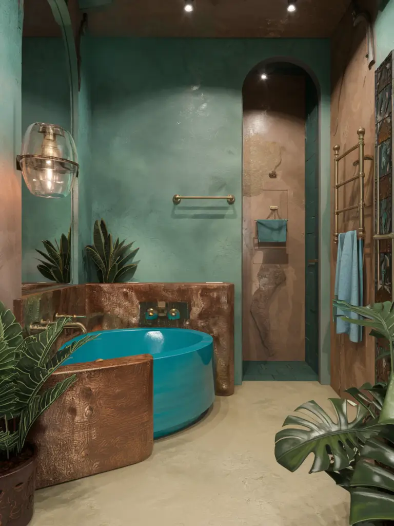 Exotic Eclectic Bathroom