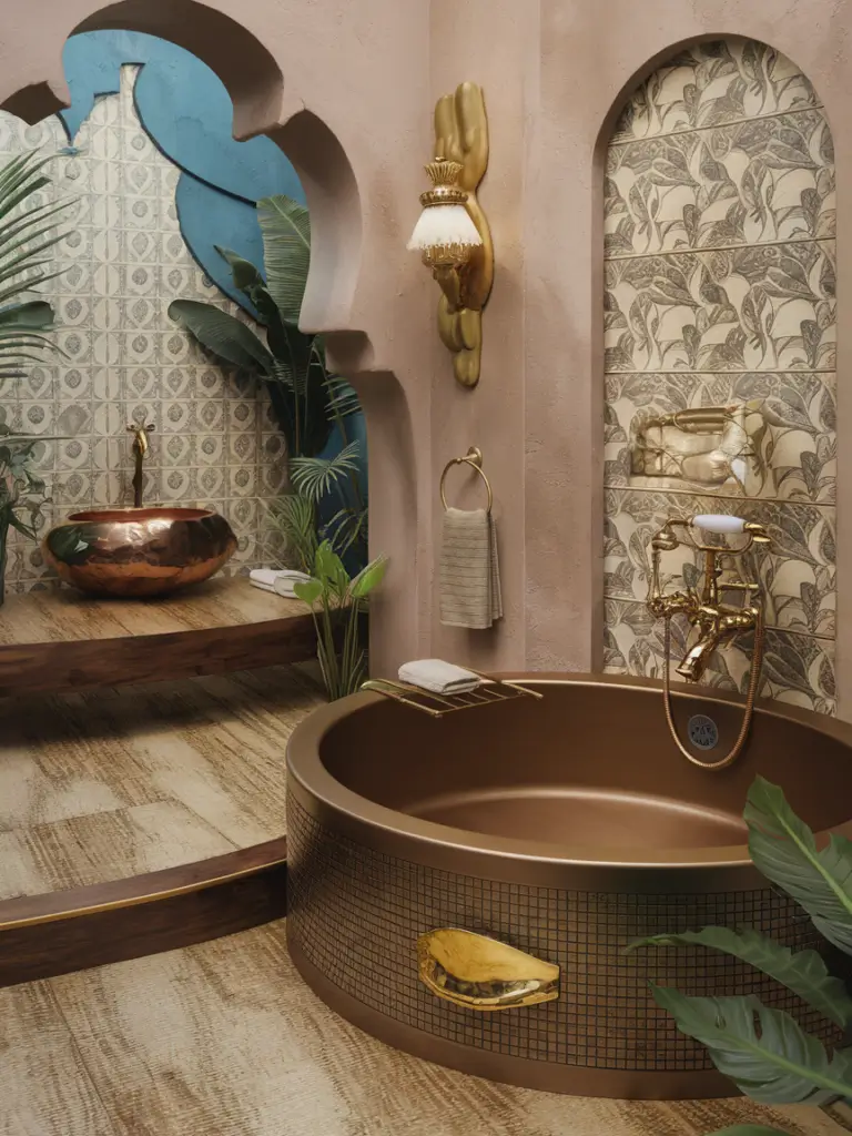 Exotic Eclectic Bathroom