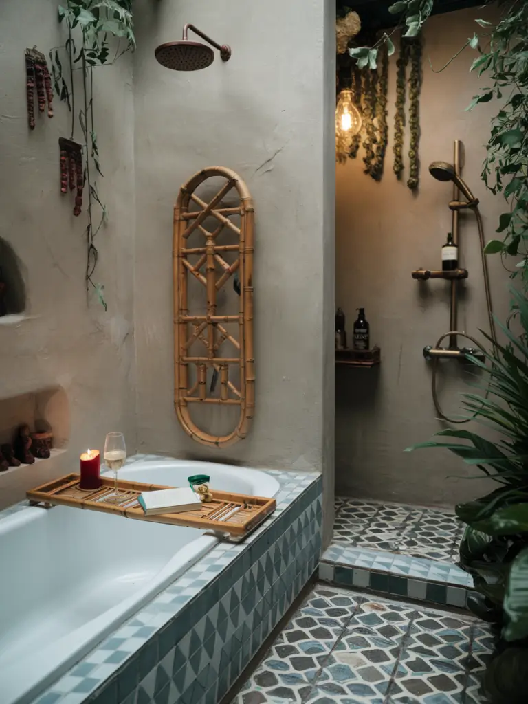 Exotic Eclectic Bathroom