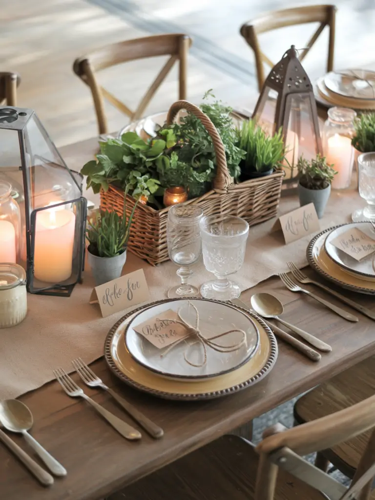 Rustic Spring Tablescape Ideas