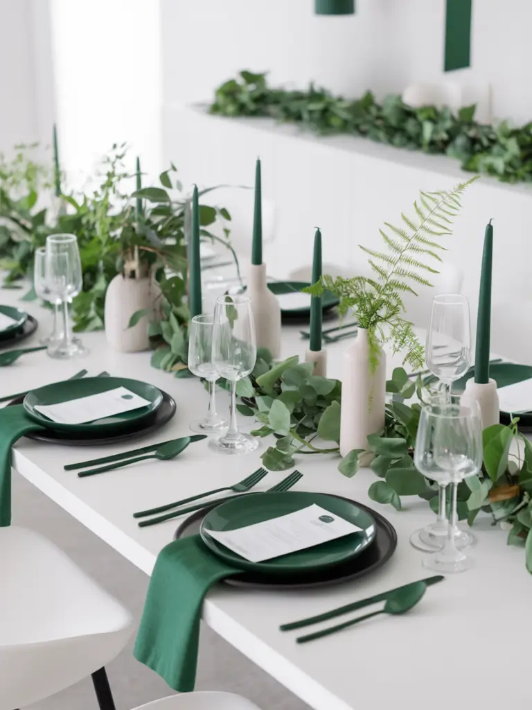 Monochrome Spring Tablescape Ideas