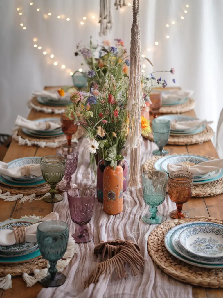 Boho Spring Tablescape Ideas