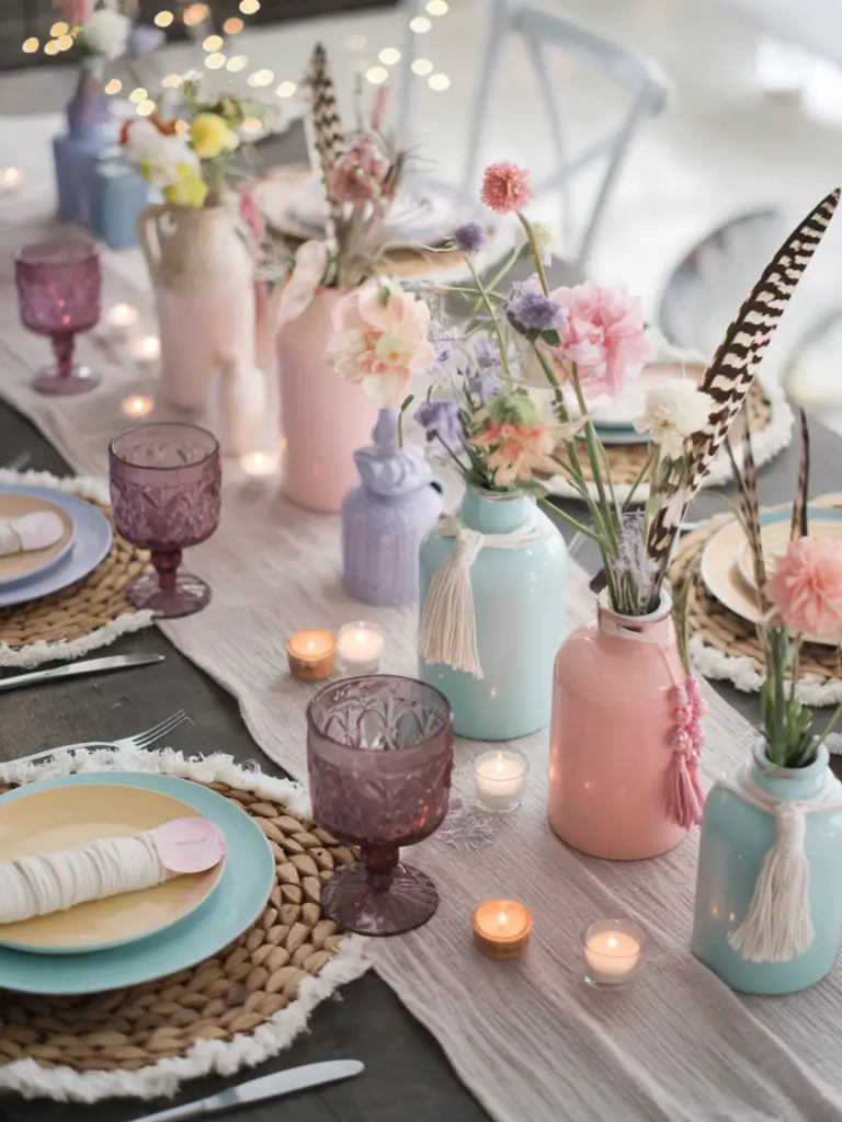 Boho Spring Tablescape Ideas