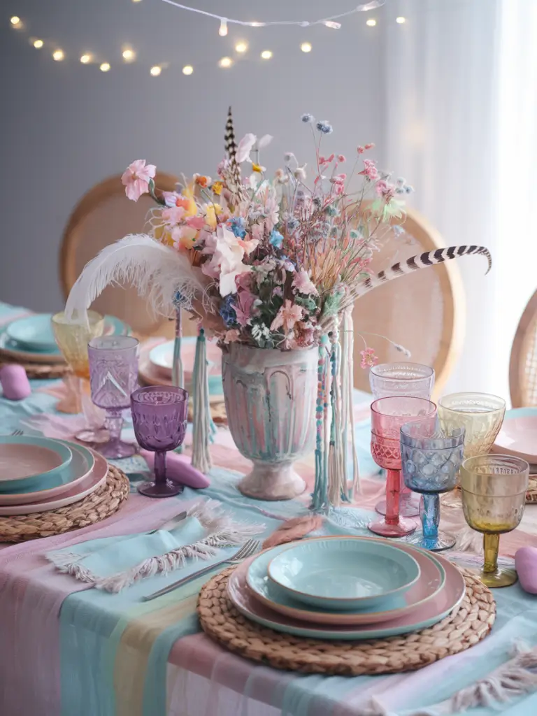 Boho Spring Tablescape Ideas