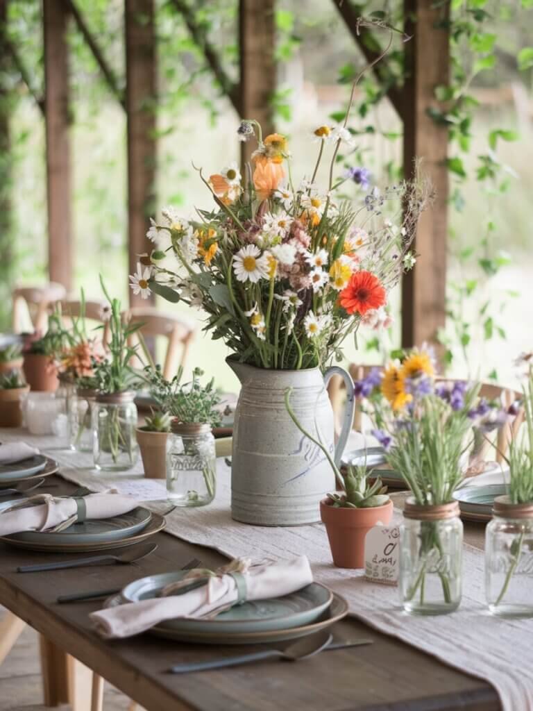 Farmhouse Spring Tablescape Ideas