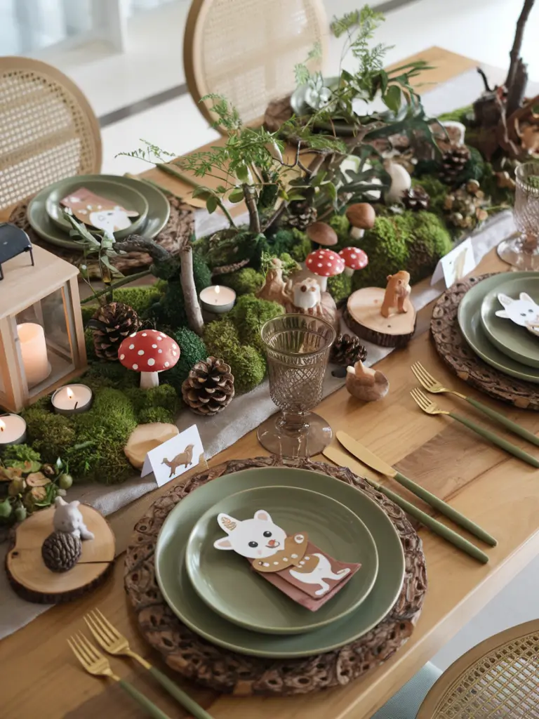 Woodland Spring Tablescape Ideas