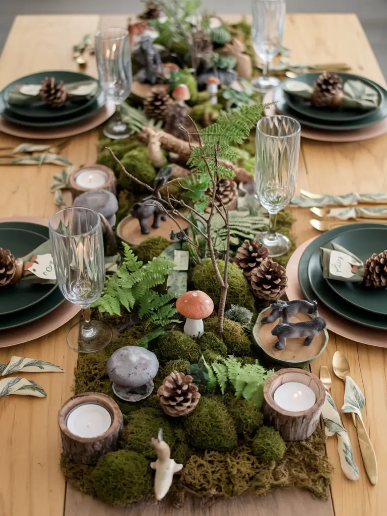 Woodland Spring Tablescape Ideas