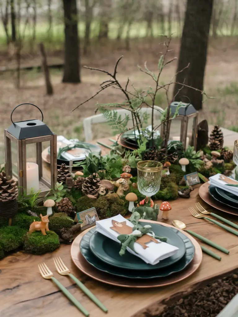 Woodland Spring Tablescape Ideas